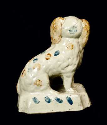 Stoneware Spaniel Dog, possibly A. P. Donaghho, Parkersburg, WV