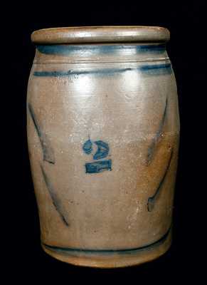 Two-Gallon Stoneware Jar, attrib. Palatine, WV