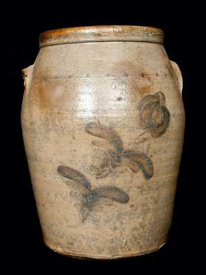 Western PA Cobalt-Decorated Stoneware Jar, Three-Gallon