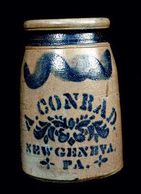 A. CONRAD / NEW GENEVA, PA Stoneware Wax Sealer