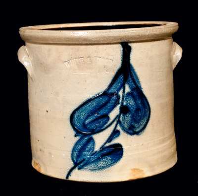 WHITE & WOOD / UTICA, NY Stoneware Crock