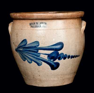 EVAN R. JONES / PITTSTON, PA Stoneware Cream Jar