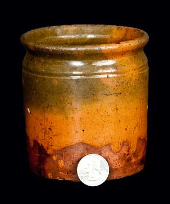 Small New England Redware Jar, possibly Gonic, NH