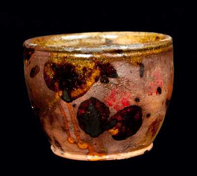 Small Redware Lead-Glazed Cream Jar