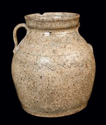 Small Early Edgefield Stoneware Jar with Open Handles