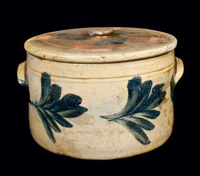 Remmey, Philadelphia Stoneware Cake Crock w/ Lid