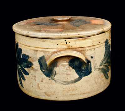 Remmey, Philadelphia Stoneware Cake Crock w/ Lid