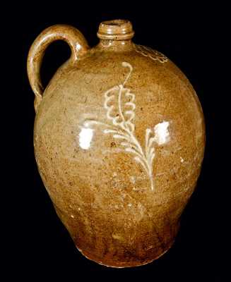 Slip-Decorated Colin Rhodes Edgefield, SC Stoneware Jug