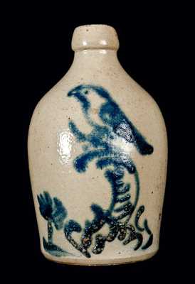 Saleman s Sample Stoneware Jug with Bird in Tree