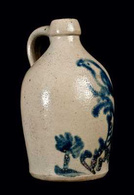 Saleman s Sample Stoneware Jug with Bird in Tree