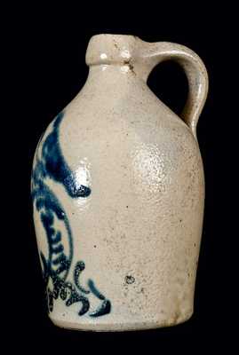 Saleman s Sample Stoneware Jug with Bird in Tree