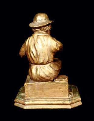 Gold-Painted Statue of Laborer