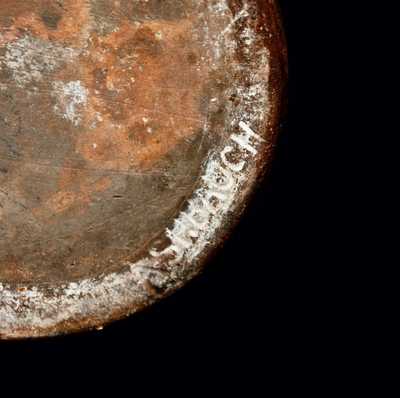 Rare Redware Jar Stamped