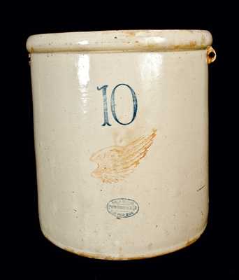 10 Gal. Signed Red Wing Stoneware Crock