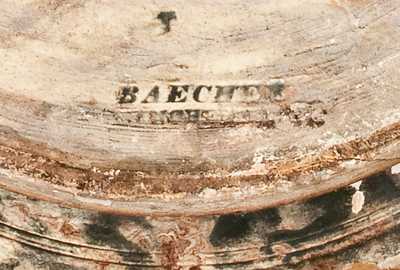 Rare Redware Spittoon Signed BAECHER / WINCHESTER