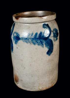 Baltimore Stoneware Crock with Horizontal Tulip Decoration