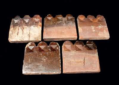 Lot of Five: Georgia Slave Tiles