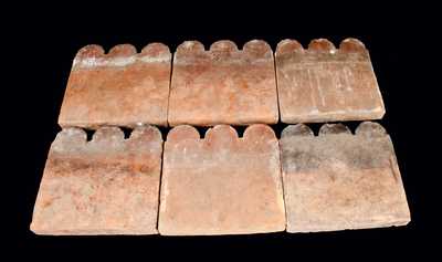 Lot of Six: Georgia Slave Tiles