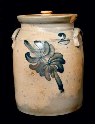Two-Gallon PENN YAN, New York Stoneware Lidded Jar
