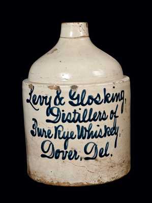 Dover, Delaware Stoneware Script Jug