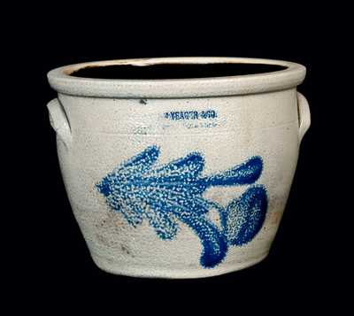 YEAGER / ALLENTOWN, PA Stoneware Cream Jar