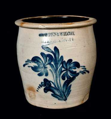 COWDEN & WILCOX /HARRISBURG, PA Small Stoneware Cream Jar