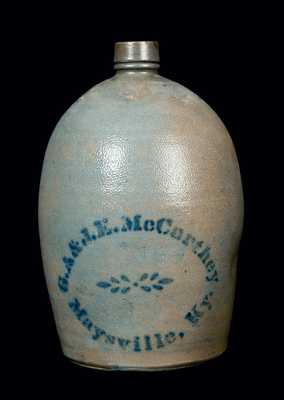 MAYSVILLE, KY Stoneware Advertising Jug