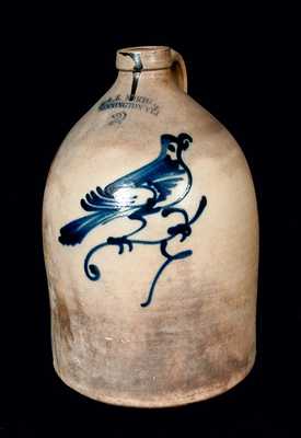 J. & E. NORTON / BENNINGTON, VT Stoneware Bird Jug