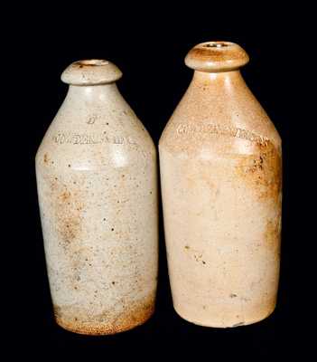 Lot of Two: Stoneware Bottles Impressed COWDEN & WILCOX