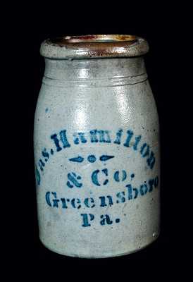 JAS. HAMILTON & CO. (Greensboro, PA) Stoneware Wax Sealer