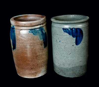 Lot of Two: Strasburg, VA Stoneware Crock and Baltimore, MD Stoneware Crock