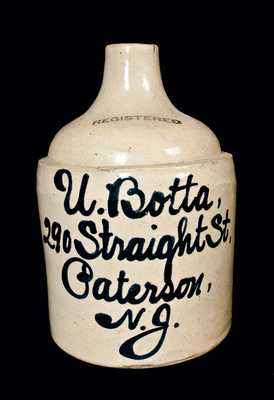 Patterson, NJ Stoneware Script Jug