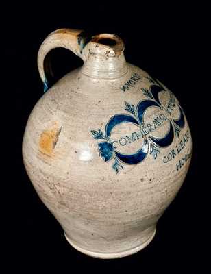 Exceptional Large Ovoid COMMERAWS STONEWARE Jug, Thomas Commeraw