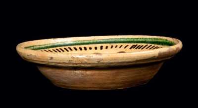 Exceptional Great Road  Pottery (VA / TN) Redware Bowl, probably Smyth County, VA