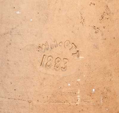 Extremely Rare W.H. OTT / 1883 Frederick, MD Redware Chimney Flue