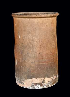 Extremely Rare W.H. OTT / 1883 Frederick, MD Redware Chimney Flue