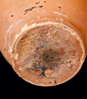 Rare BACHER & KERN / WINCHESTER, VA Redware Jar