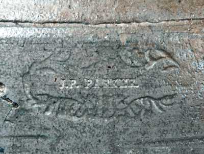 Rare J. P. PARKER (Montour County, PA) Stoneware Crock