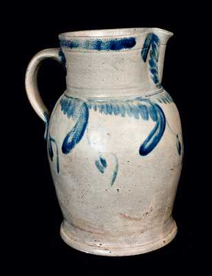 Baltimore Stoneware Pitcher with Tulip Decoration
