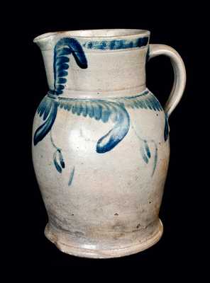 Baltimore Stoneware Pitcher with Tulip Decoration