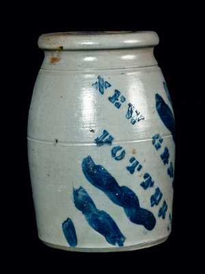 NEW GENEVA, PA Stoneware Advertising Crock