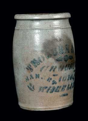 WHEELING, WV Stoneware Advertising Crock