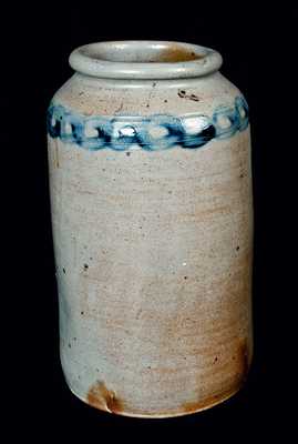 Remmey, Philadelphia Stoneware Crock with Chain Link Decoration