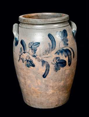 Three-Gallon Ovoid Pennsylvania Stoneware Crock