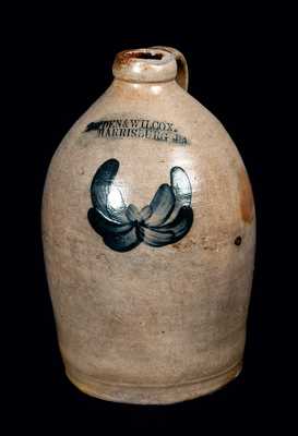 COWDEN & WILCOX / HARRISBURG, PA Stoneware Jug