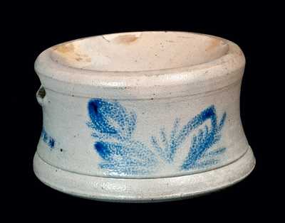 Decorated Stoneware Spittoon Signed HARRISBURG, PA