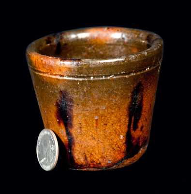 Diminutive Glazed Redware Jar