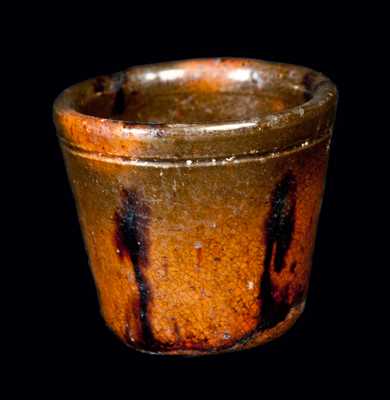 Diminutive Glazed Redware Jar