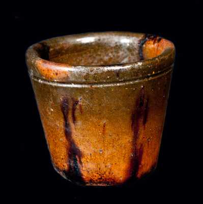 Diminutive Glazed Redware Jar