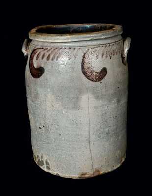 Four-Gallon Stoneware Jar w/ Manganese Decoration attrib. S. Bell & Son, Strasburg, VA